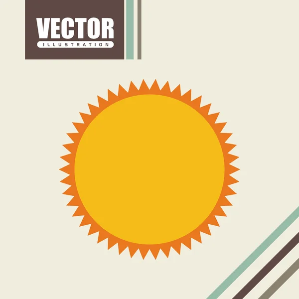 Design de ícone de praia — Vetor de Stock