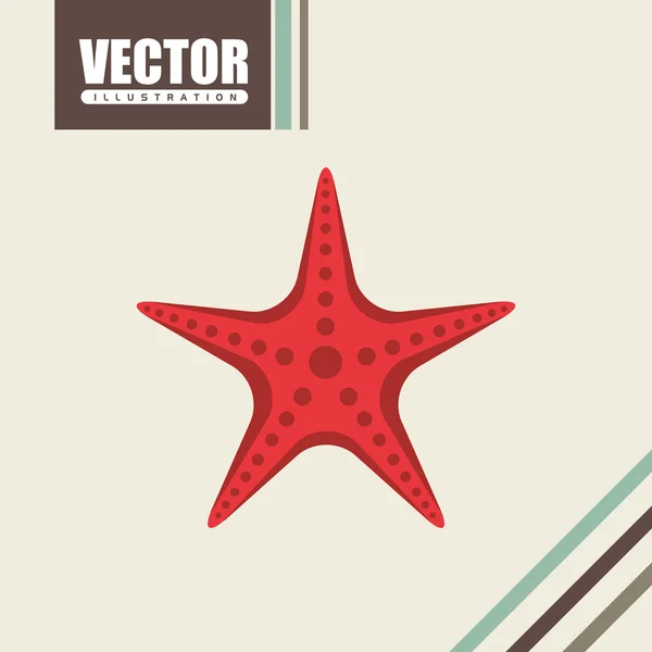 Strand ikon kialakítása — Stock Vector