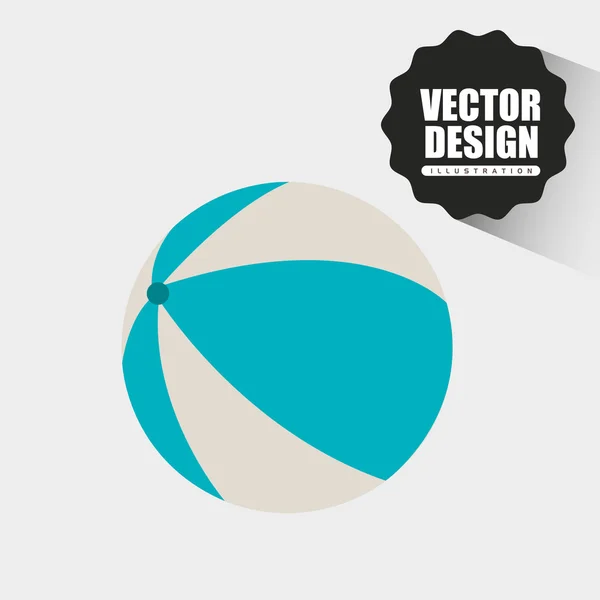 Spiaggia icona di design — Vettoriale Stock