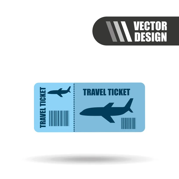 Diseño de viajes en avión — Vector de stock