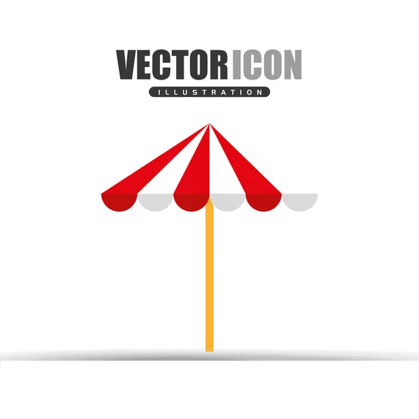 Diseño icono de playa — Vector de stock