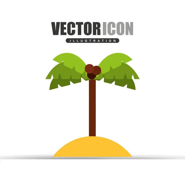 Дизайн иконок пляжа — стоковый вектор