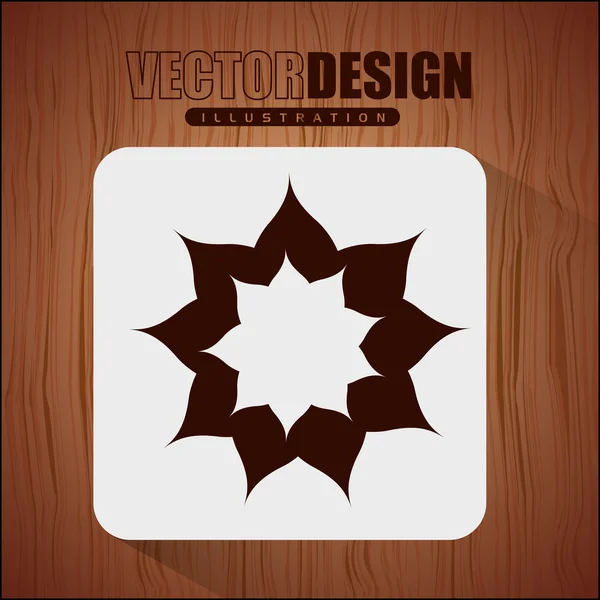 Design de ícone floral — Vetor de Stock