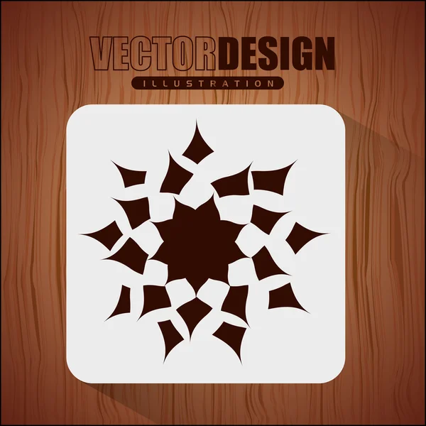 Diseño icono floral — Vector de stock