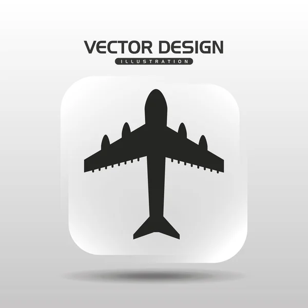 Airplane travel design — Stock vektor