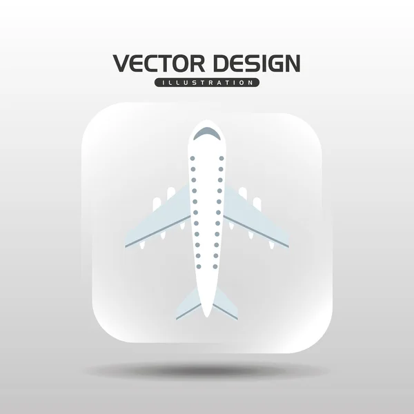 Airplane travel design — Stock Vector