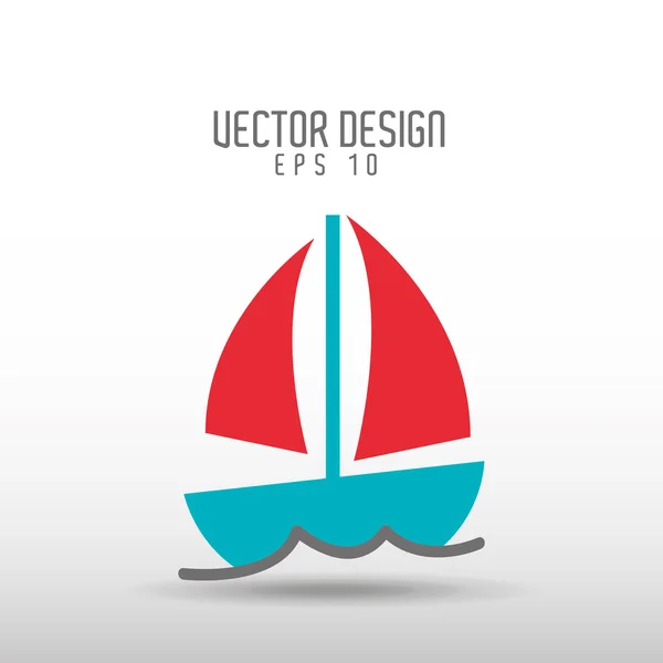 Diseño icono de playa — Vector de stock