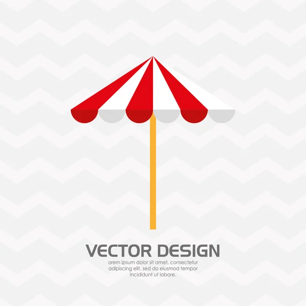 Design de ícone de praia — Vetor de Stock