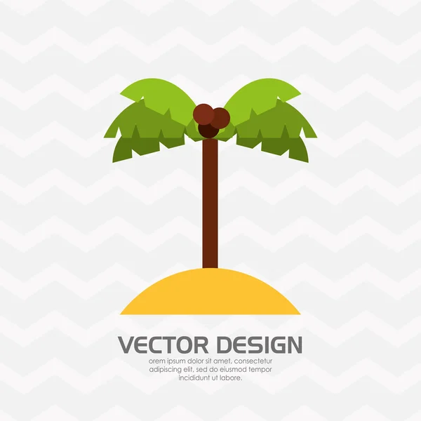 Design de ícone de praia — Vetor de Stock