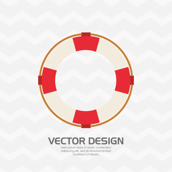Design de ícone de praia — Vetor de Stock