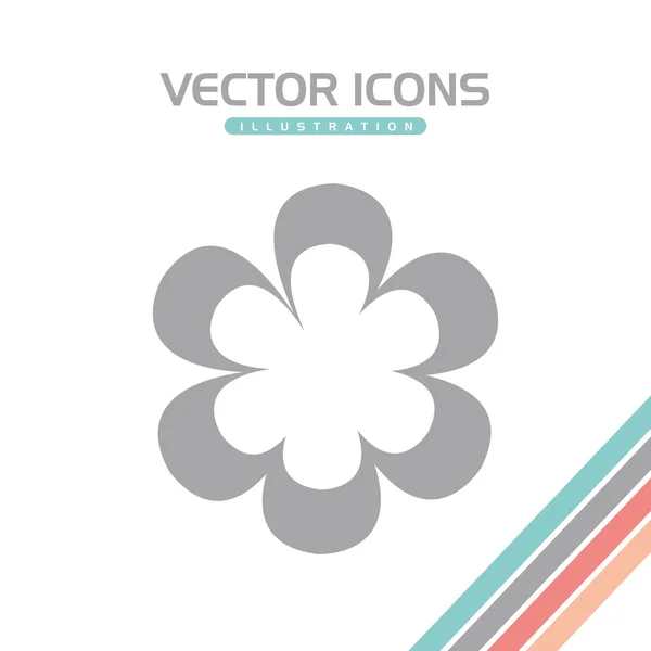 Design de ícone floral — Vetor de Stock