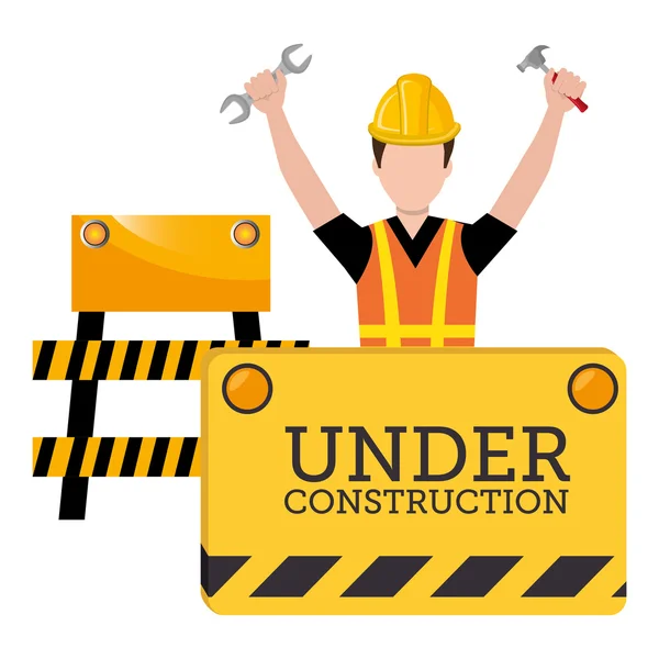 Under construction design — Stock Vector