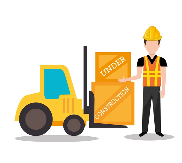 En construcción diseño — Vector de stock