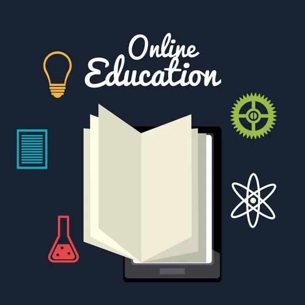Online education design — Stock Vector