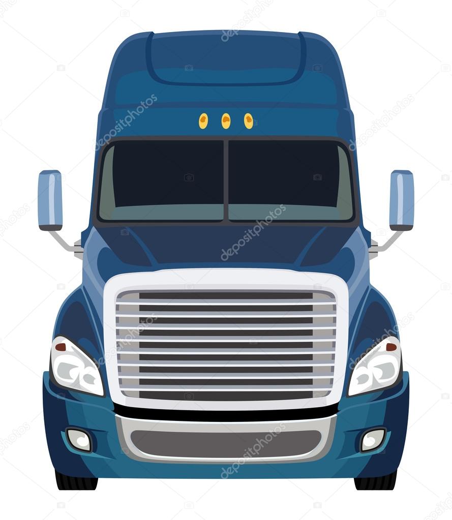 Front blue truck