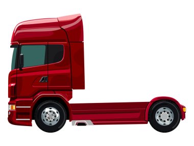 Kırmızı Kamyon yan