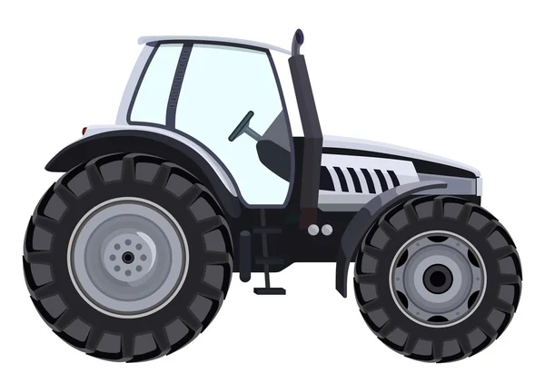 Vista lateral del tractor — Vector de stock