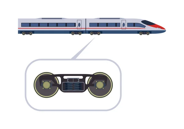 Yolcu treni — Stok Vektör