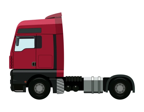 Roter LKW — Stockvektor