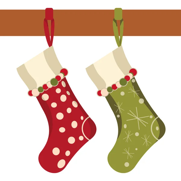 Носок Різдво — стоковий вектор