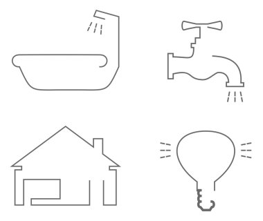 Home icons clipart