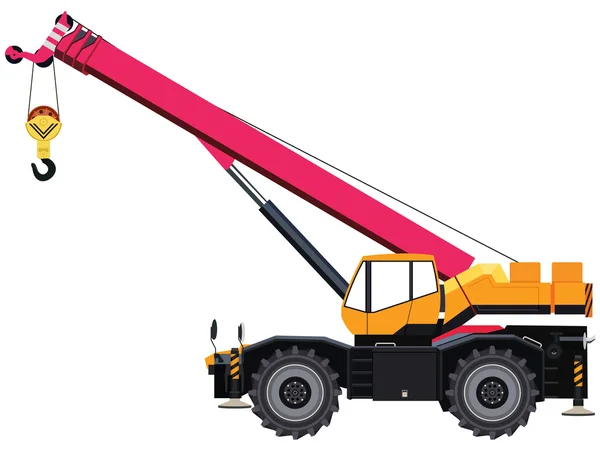 Mobile crane — Stock Vector