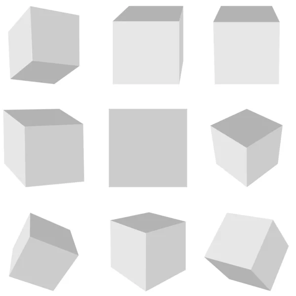 Cube géométrique — Image vectorielle