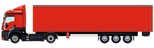 Camion rosso — Vettoriale Stock