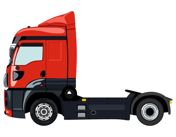 Camion rosso — Vettoriale Stock