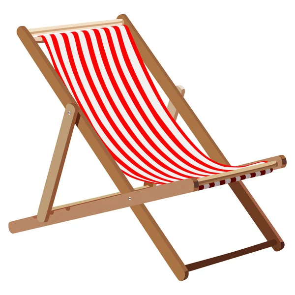 Deckchair — Stockový vektor