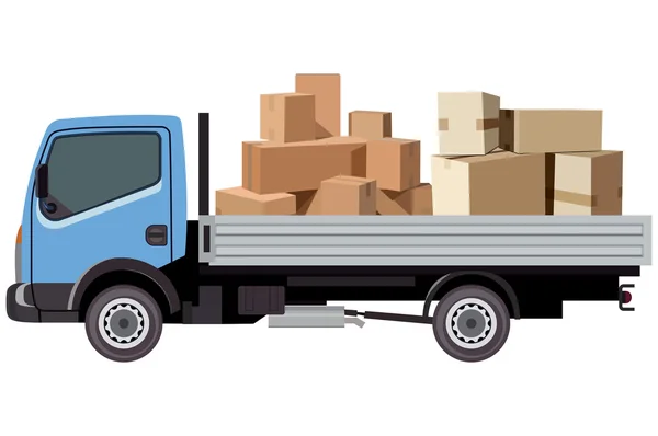 Transporte de carga — Vector de stock