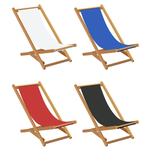 Chaises longues — Image vectorielle