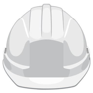 White construction helmet clipart