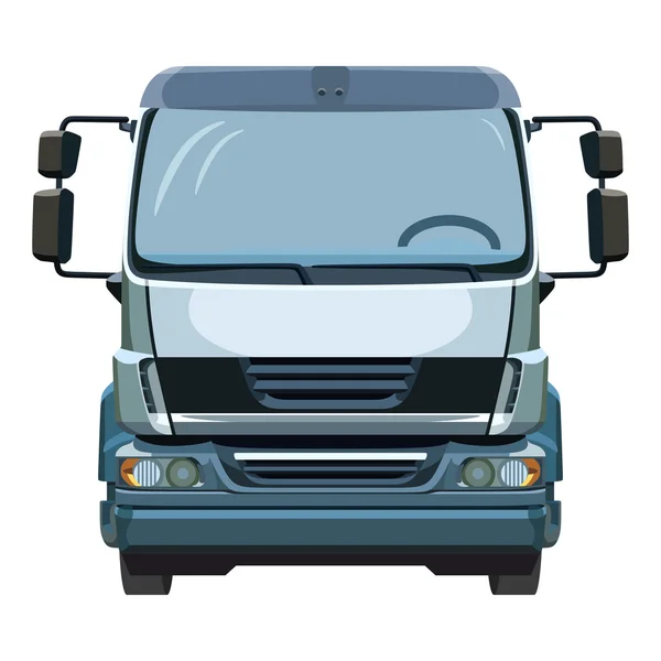Frente caminhão azul —  Vetores de Stock