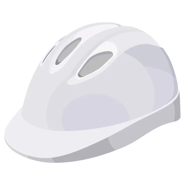 Casco de construcción blanco — Vector de stock