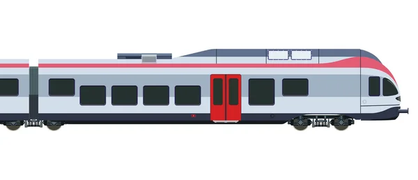 Tren de alta velocidad detallado — Vector de stock