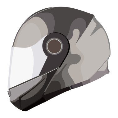 Gri motosiklet kask