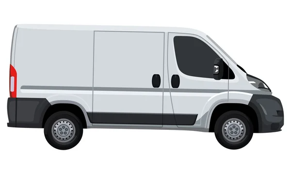 Witte lichte vrachtwagen — Stockvector