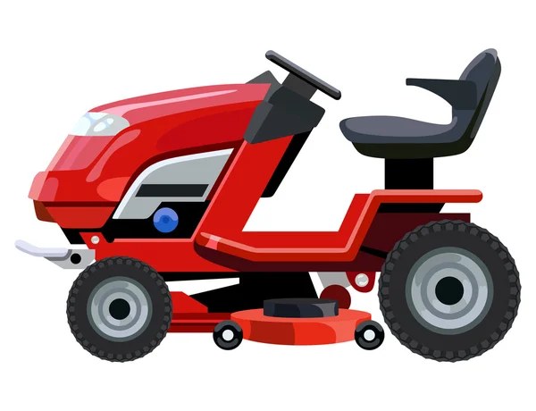 Red lawn mower — Stock Vector