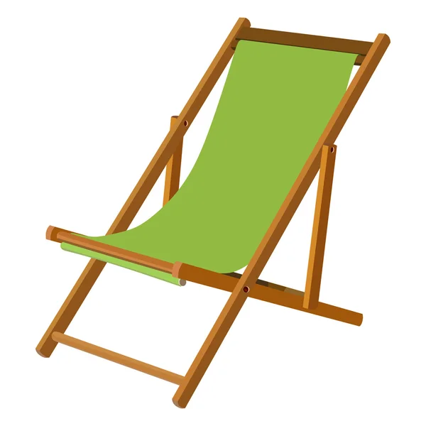 Chaiselongue aus Holz — Stockvektor