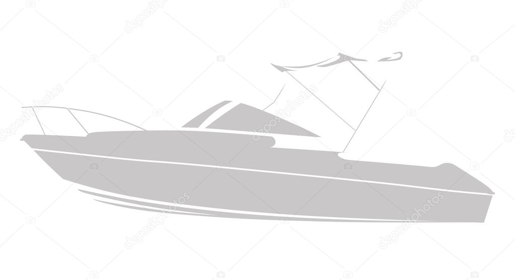 Gray logo boat