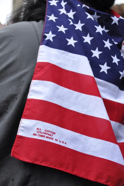 Bandera Americana Hecho en los Estados Unidos —  Fotos de Stock