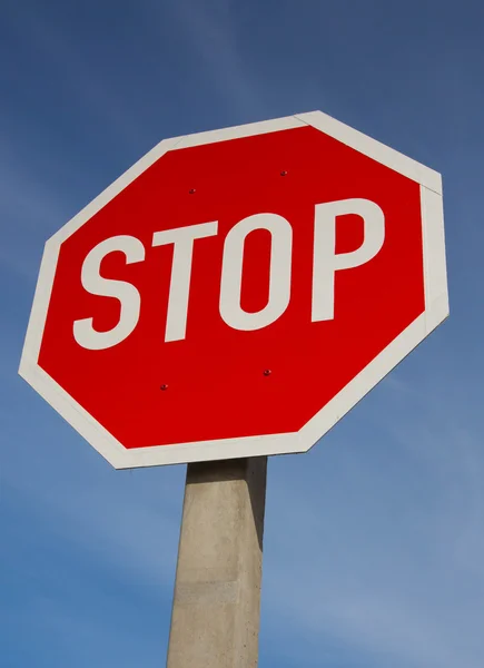 Stop Sign and Razor Wire — Stock Photo, Image
