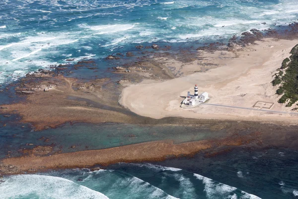 Cape Recife Coastline and Lighthouse, South Africa — Stock Photo, Image