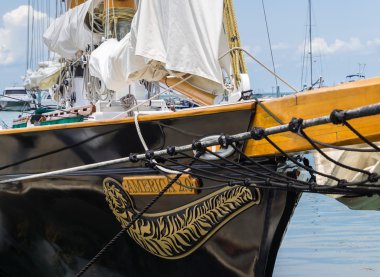America 2 Sailing Schooner, Key West, Floida clipart