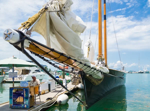 Amerikában 2 vitorlás Schooner, Key West, Floida — Stock Fotó