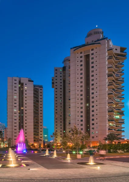 Noche en el centro de Beer-Sheva . — Foto de Stock