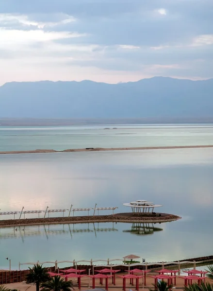 Мертвое море на рассвете . — стоковое фото