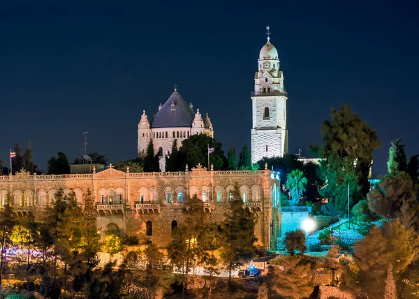 Israel, Jerusalém, Monte Sião noite . — Fotografia de Stock