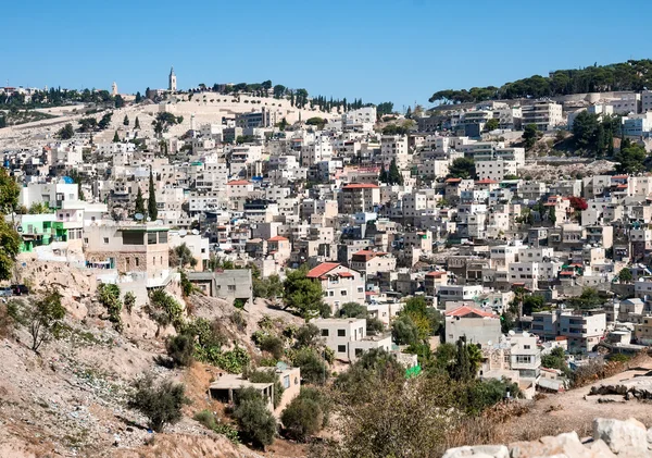 Quartier arabe de Silwan à Jérusalem Est . — Photo